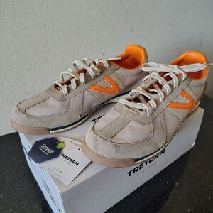 Tretorn Rawlins Classic Men's Khaki Athletic Shoes Men's size 13 White-Orange